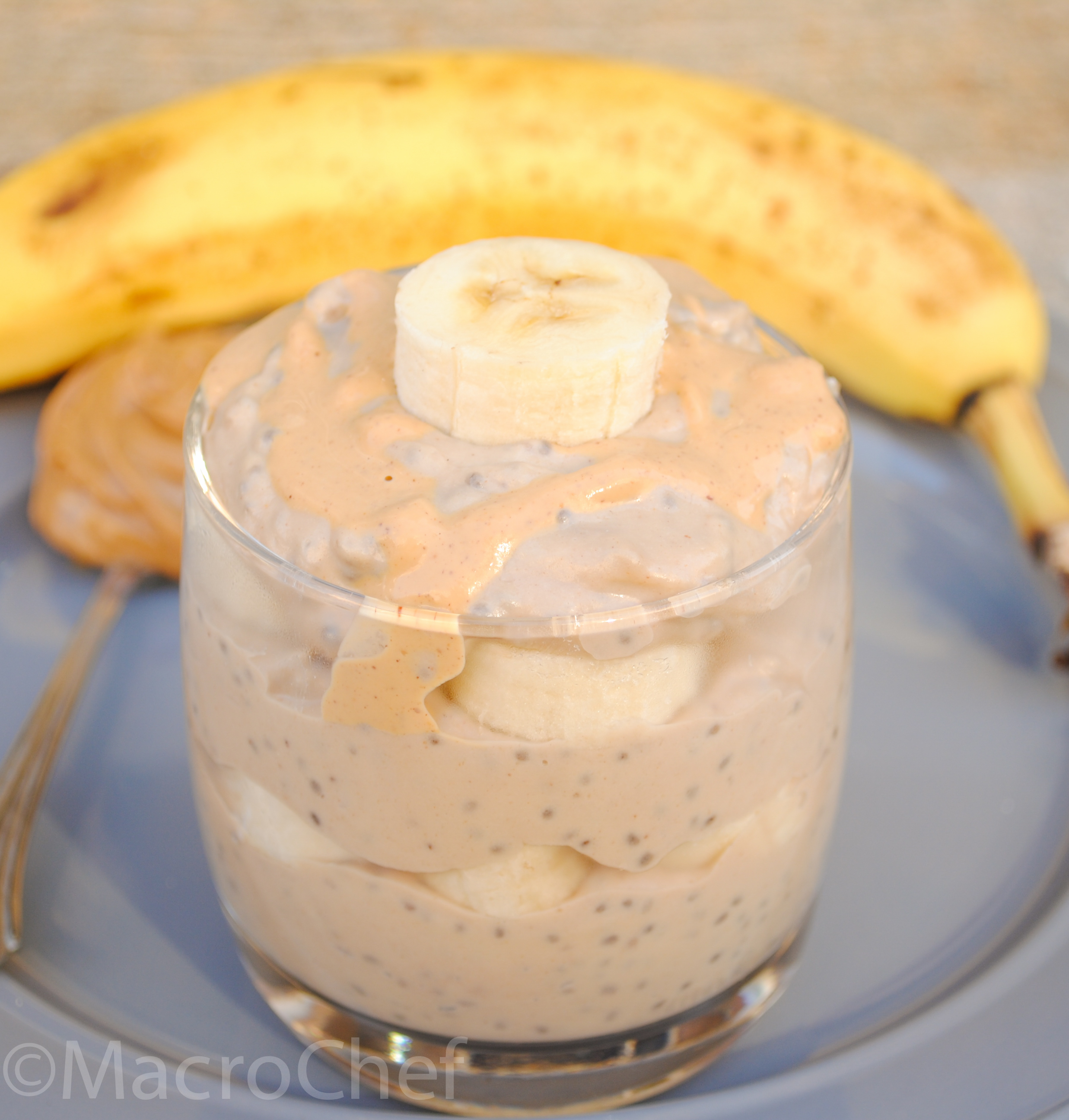 Peanut Butter Banana Protein Pudding | MacroChef MacroChef