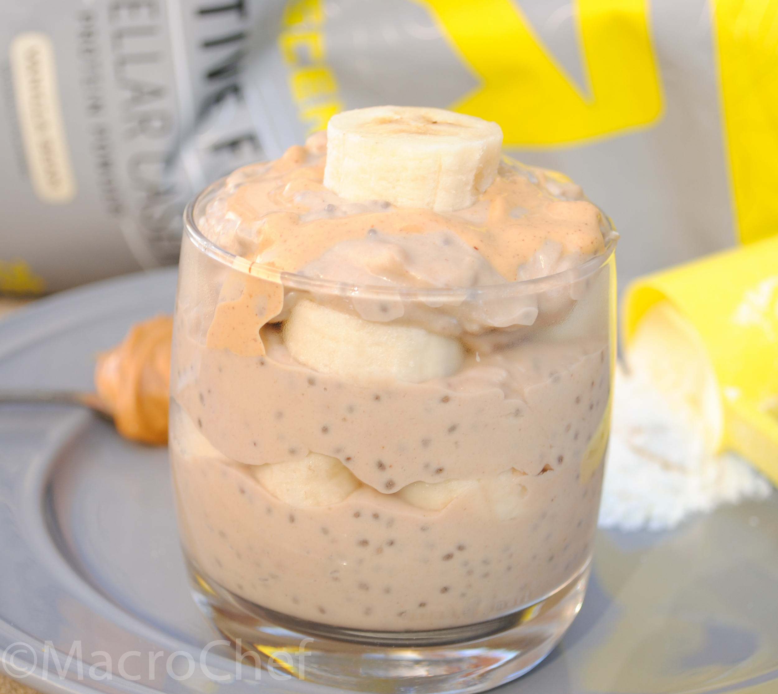 Peanut Butter Banana Protein Pudding – MacroChef